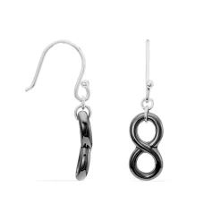 Histoire d'Or Boucles D'oreilles Pendantes Alicia Argent Blanc Céramique Outlet