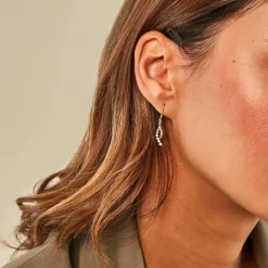 Histoire d'Or Boucles D'Oreilles Pendantes Klavdija Or Jaune Oxyde De Zirconium Sale