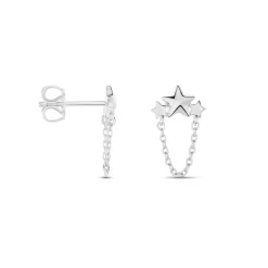 Histoire d'Or Boucles D'oreilles Pendantes Stilla Argent Blanc Clearance