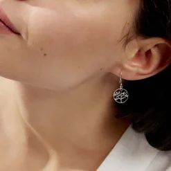 Histoire d'Or Boucles D'oreilles Pendantes Mely Argent Blanc Hot