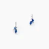 Histoire d'Or Boucles D'oreilles Pendantes Navette Or Blanc Saphir Discount