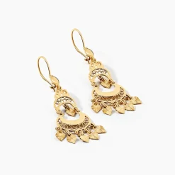 Histoire d'Or Boucles D'oreilles Pendantes Cherki Or Jaune Discount