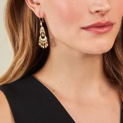 Histoire d'Or Boucles D'oreilles Pendantes Cherki Or Jaune Discount