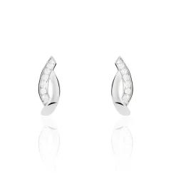 Histoire d'Or Boucles D'oreilles Pendantes Ange-line Argent Blanc Oxyde De Zirconium Best