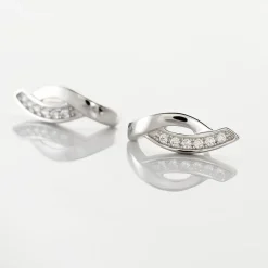 Histoire d'Or Boucles D'oreilles Pendantes Ange-line Argent Blanc Oxyde De Zirconium Best