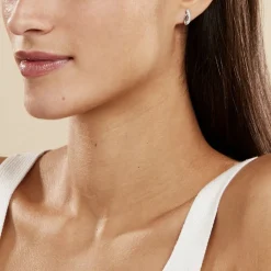 Histoire d'Or Boucles D'oreilles Pendantes Ange-line Argent Blanc Oxyde De Zirconium Best