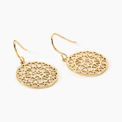 Histoire d'Or Boucles D'oreilles Pendantes Celso Plaqué Or Jaune Hot