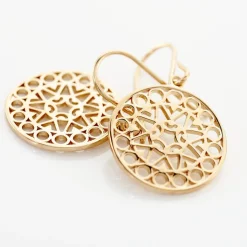 Histoire d'Or Boucles D'oreilles Pendantes Celso Plaqué Or Jaune Hot