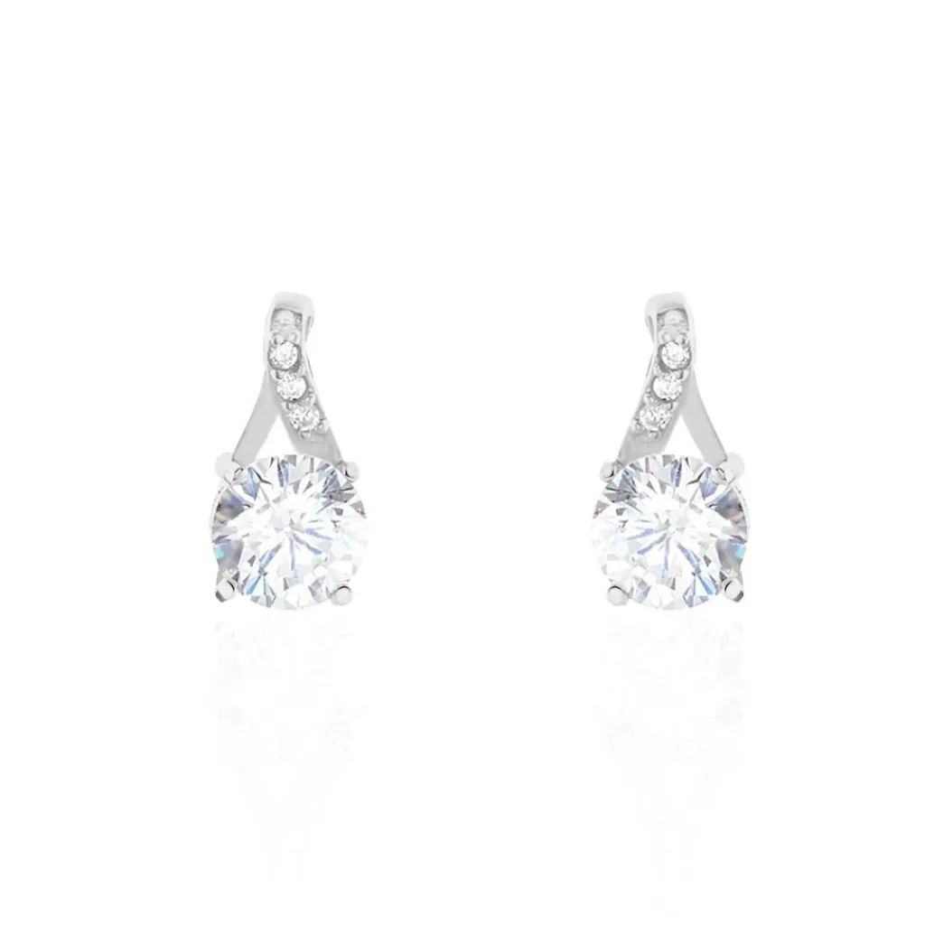 Histoire d'Or Boucles D'oreilles Pendantes Idylla Argent Blanc Oxyde De Zirconium Discount