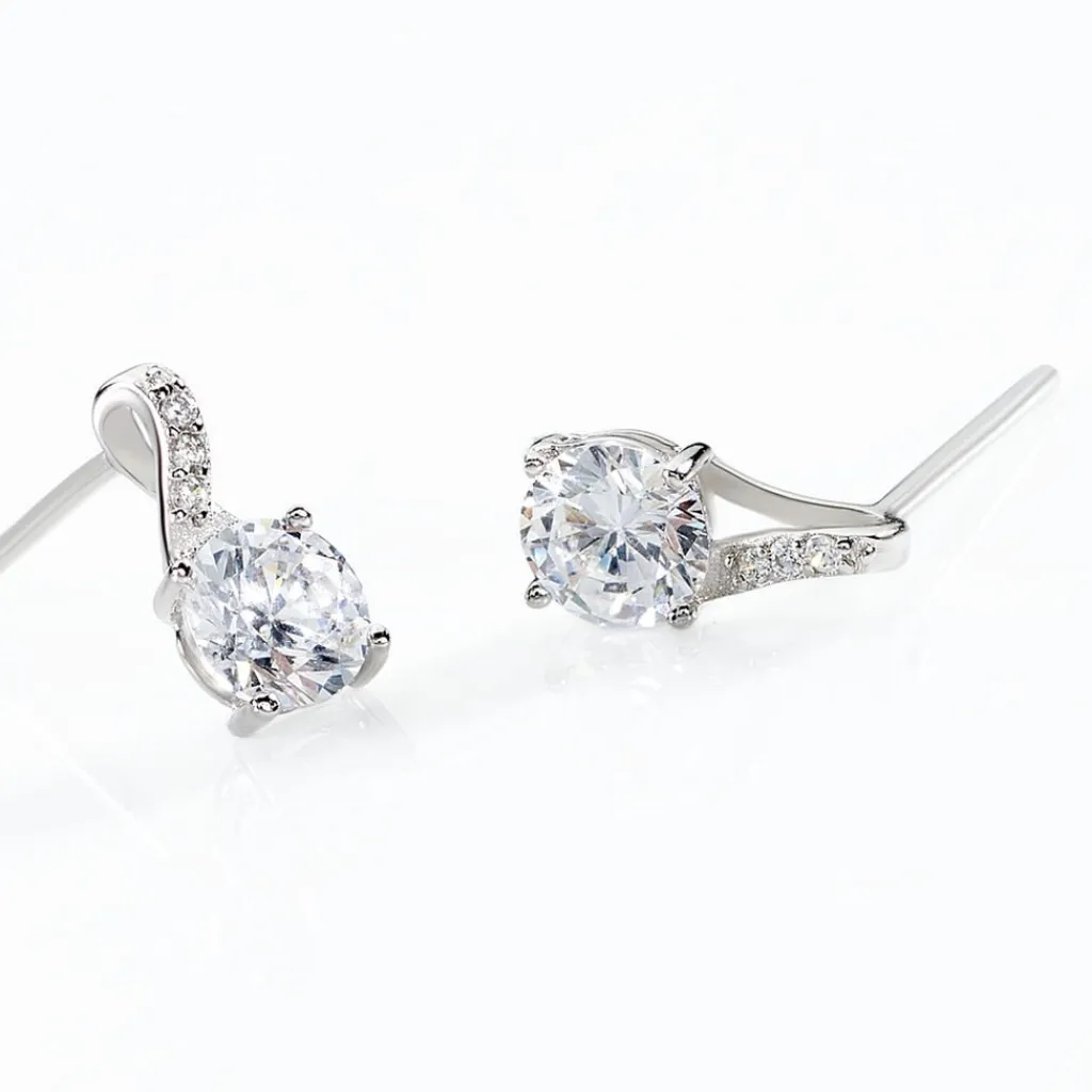 Histoire d'Or Boucles D'oreilles Pendantes Idylla Argent Blanc Oxyde De Zirconium Discount