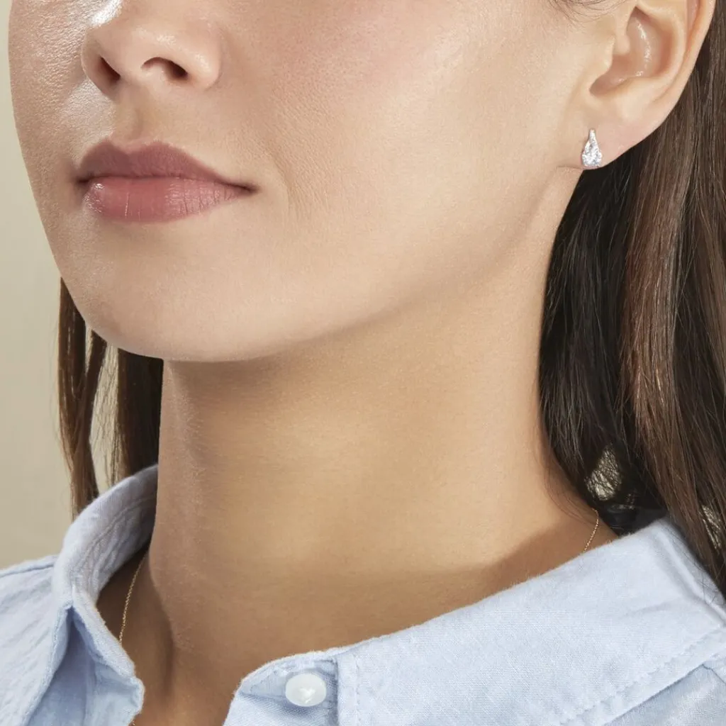 Histoire d'Or Boucles D'oreilles Pendantes Idylla Argent Blanc Oxyde De Zirconium Discount