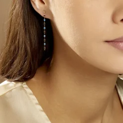 Histoire d'Or Boucles D'oreilles Pendantes Or Jaune Asteria Hot