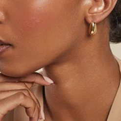 Histoire d'Or Boucles D'oreilles Puces Adoree Acier Jaune New