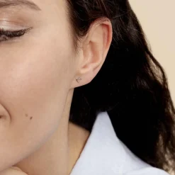 Histoire d'Or Boucles D'oreilles Puces Anne-maudae Coeurs or blanc