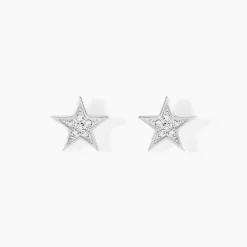 Histoire d'Or Boucles D'oreilles Puces Argent Blanc Katou Oxydes De Zirconium New