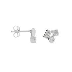 Histoire d'Or Boucles D'oreilles Puces Argent Duredle Oxydes De Zirconium