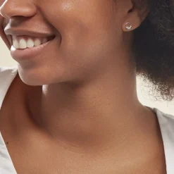 Histoire d'Or Boucles D'oreilles Puces Argent Blanc Vivence Oxydes De Zirconium Discount