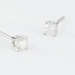 Histoire d'Or Boucles D'oreilles Puces Aphrodite or blanc diamant Discount