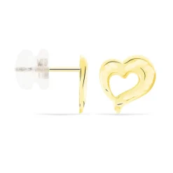 Histoire d'Or Boucles D'oreilles Puces Anne-maudae Coeurs Or Jaune Clearance