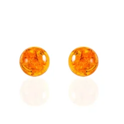 Histoire d'Or Boucles D'oreilles Puces Argent Blanc Brunhilld Ambre Online