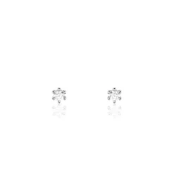 Histoire d'Or Boucles D'oreilles Puces Allison Argent Blanc Oxyde De Zirconium Hot