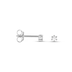 Histoire d'Or Boucles D'oreilles Puces Allison Argent Blanc Oxyde De Zirconium Hot