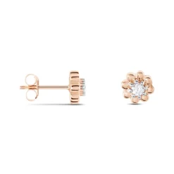 Histoire d'Or Boucles D'oreilles Puces Argent Rose Donella Oxyde De Zirconium Best