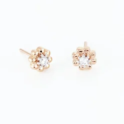 Histoire d'Or Boucles D'oreilles Puces Argent Rose Donella Oxyde De Zirconium Best