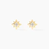 Histoire d'Or Boucles D'oreilles Puces Astralia Or Jaune Oxyde De Zirconium