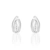 Histoire d'Or Boucles D'oreilles Puces Aelis Or Blanc Diamant