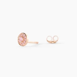 Histoire d'Or Boucles D'oreilles Puces Auxana Argent Rose Oxyde De Zirconium argent rose oxyde rose Clearance