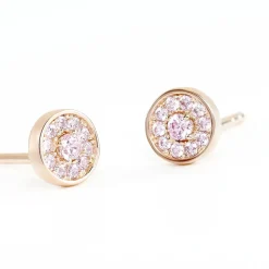 Histoire d'Or Boucles D'oreilles Puces Auxana Argent Rose Oxyde De Zirconium argent rose oxyde rose Clearance