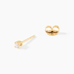 Histoire d'Or Boucles D'Oreilles Puces Aphrodite Or Jaune Diamant Clearance