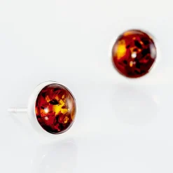 Histoire d'Or Boucles D'oreilles Puces Argent Blanc Acacia  Ambre Online