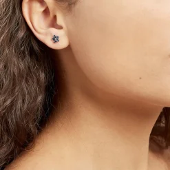 Histoire d'Or Boucles D'oreilles Puces Argent Blanc Laldilon Oxydes De Zirconium