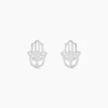 Histoire d'Or Boucles D'oreilles Puces Abby Argent Blanc Sale