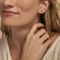 Histoire d'Or Boucles D'oreilles Puces Abby Argent Blanc Sale