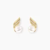 Histoire d'Or Boucles D'oreilles Puces Antoinette Or Jaune Perle De Culture Online