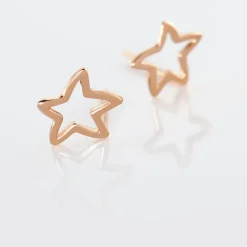 Histoire d'Or Boucles D'oreilles Puces Alphonsine Etoile De Mer or rose Best