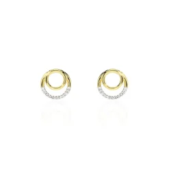 Histoire d'Or Boucles D'oreilles Puces Atlanta Or Jaune Diamant Discount