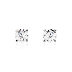Histoire d'Or Boucles D'oreilles Puces Aphrodite or blanc diamant Outlet