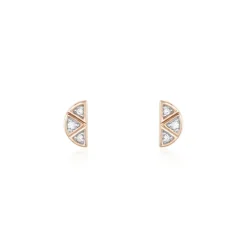 Histoire d'Or Boucles D'oreilles Puces Argent Rose Donella Oxyde De Zirconium Best