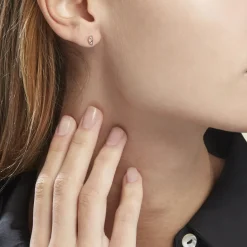 Histoire d'Or Boucles D'oreilles Puces Argent Rose Donella Oxyde De Zirconium Best