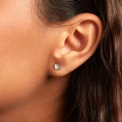 Histoire d'Or Boucles D'oreilles Puces Aricia Or Blanc Hot