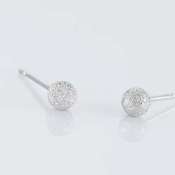 Histoire d'Or Boucles D'oreilles Puces Ayana Argent Blanc Best