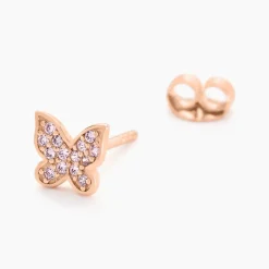 Histoire d'Or Boucles D'oreilles Puces Anne-lise Argent Rose Oxyde De Zirconium Discount