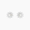 Histoire d'Or Boucles D'oreilles Puces Argent Blanc Cheri Perle De Culture Oxydes Sale