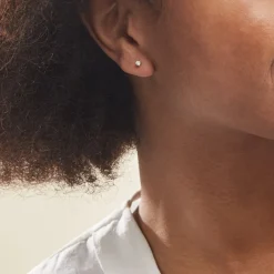 Histoire d'Or Boucles D'oreilles Puces Aphrodite or blanc diamant Outlet