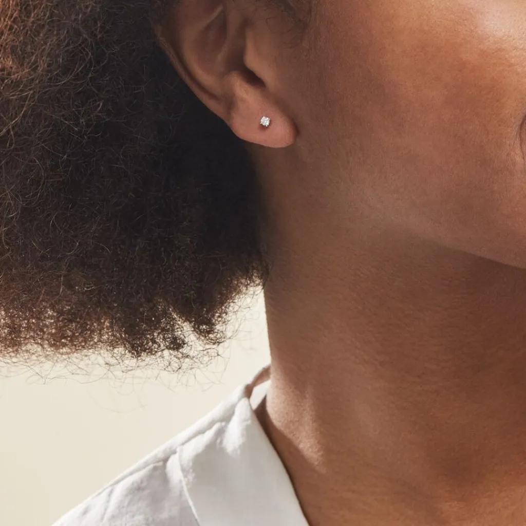 Histoire d'Or Boucles D'oreilles Puces Aphrodite or blanc diamant Outlet