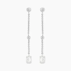 Histoire d'Or Boucles D'oreilles Puces Argane Argent Blanc Oxyde De Zirconium Outlet